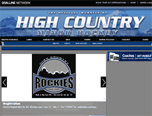 Tablet Screenshot of highcountryhockey.com